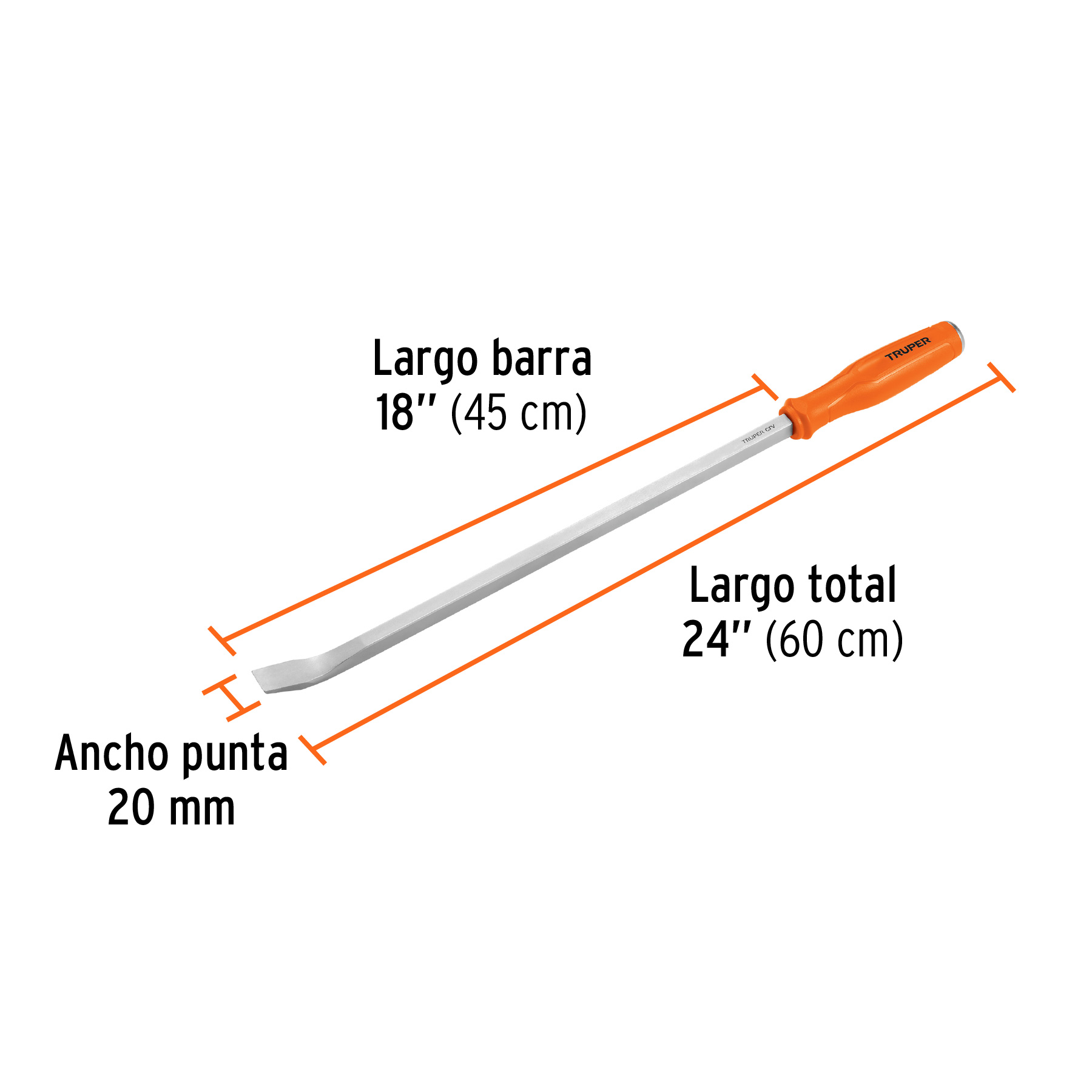 Barra de palanca de 24', TRUPER - Imagen 4