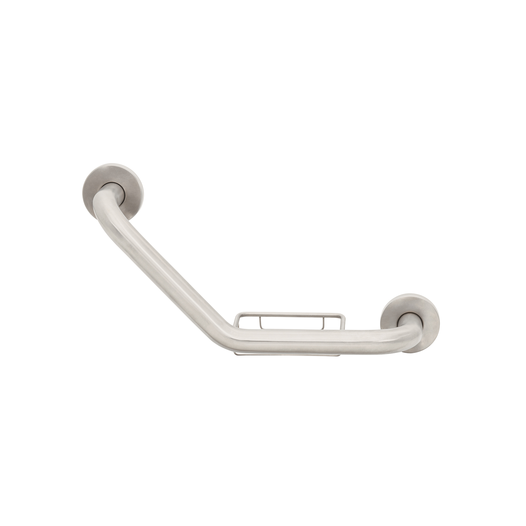 Barra angular con jabonera, acero inoxidable, 42cm, FOSET - Imagen 2