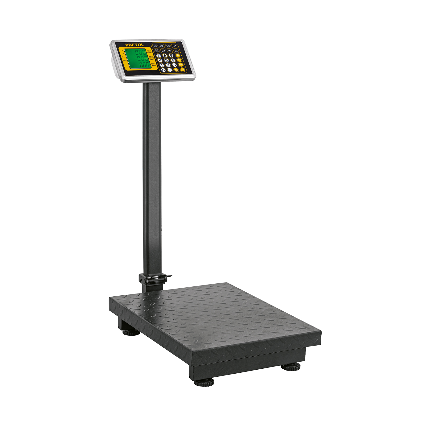 Báscula electrónica de plataforma, plegable, 200 kg. PRETUL - Imagen 2