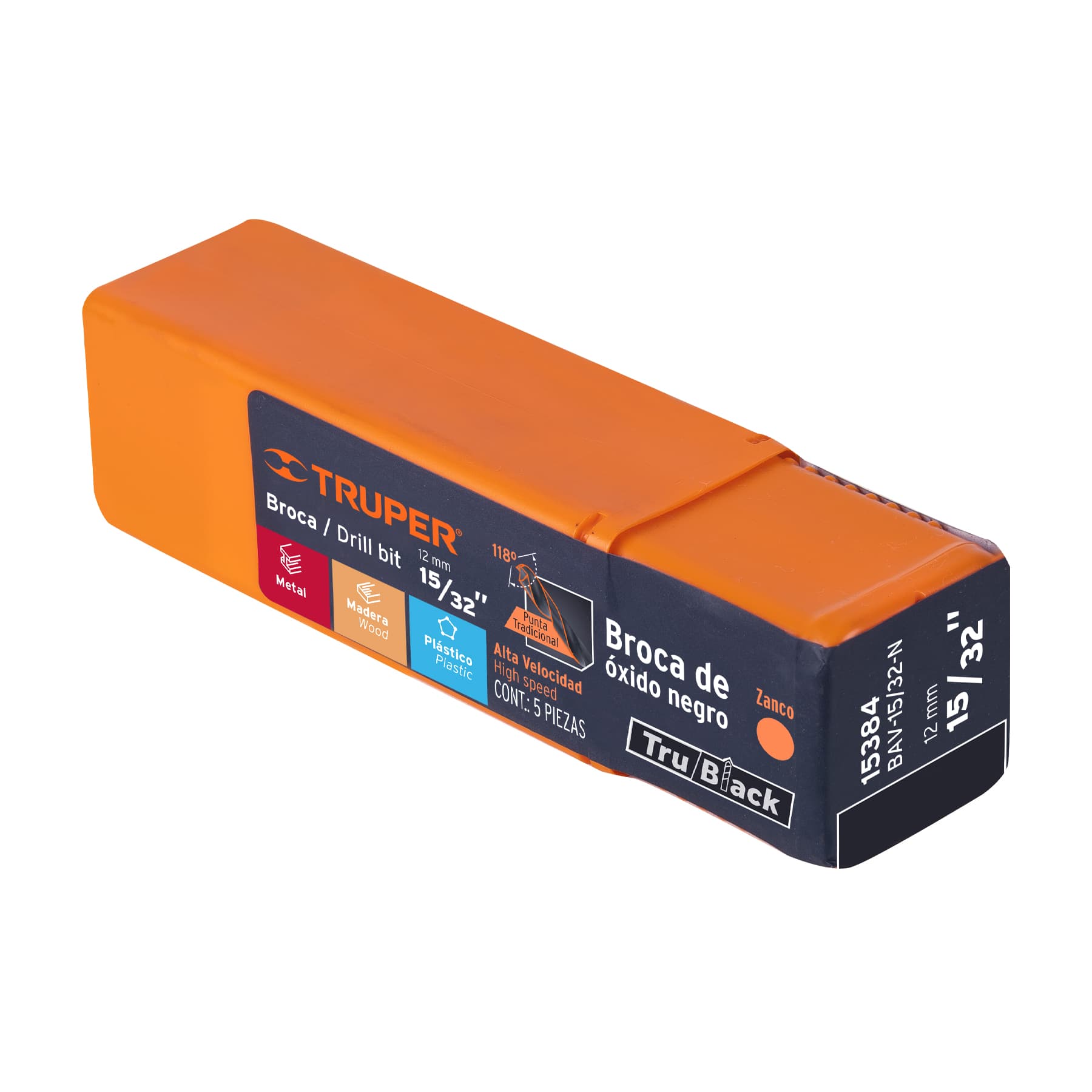 Broca HSS 15/32' Trublack para metal, TRUPER - Imagen 3