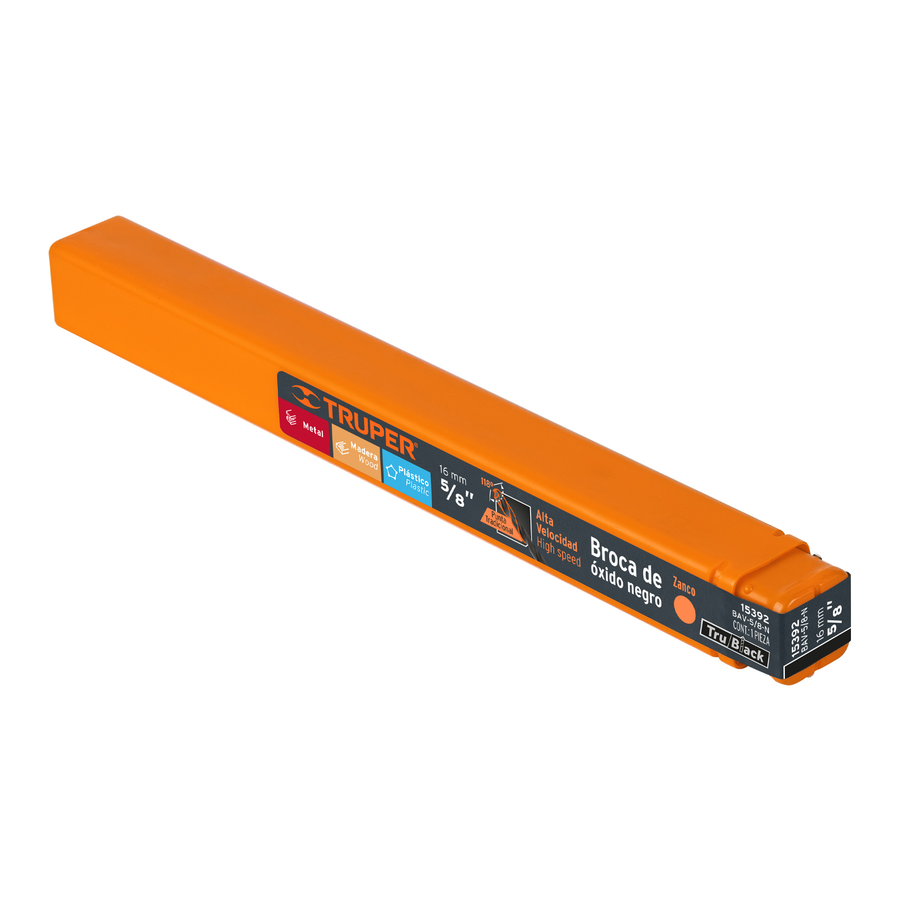 Broca HSS 5/8' Trublack para metal, TRUPER - Imagen 3