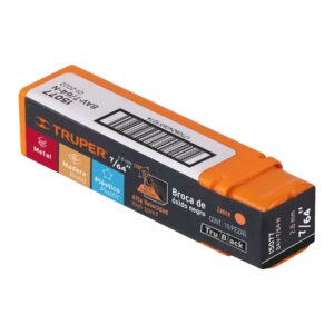 Broca HSS 7/64' Trublack para metal, TRUPER - Imagen 3