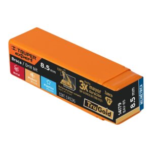 Broca HSS 8.5 mm Trugold para metal, TRUPER EXPERT - Imagen 5