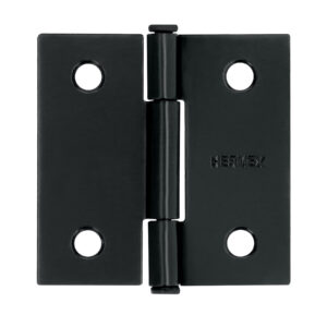 Bisagra cuadrada 2', negro mate, cabeza plana, HERMEX
