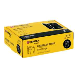 Bisagra cuadrada 2', negro mate, cabeza plana, BASIC - Imagen 5