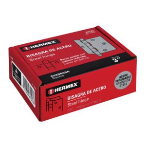 Bisagra cuadrada 3' acero inox, cabeza redonda, HERMEX - Imagen 5