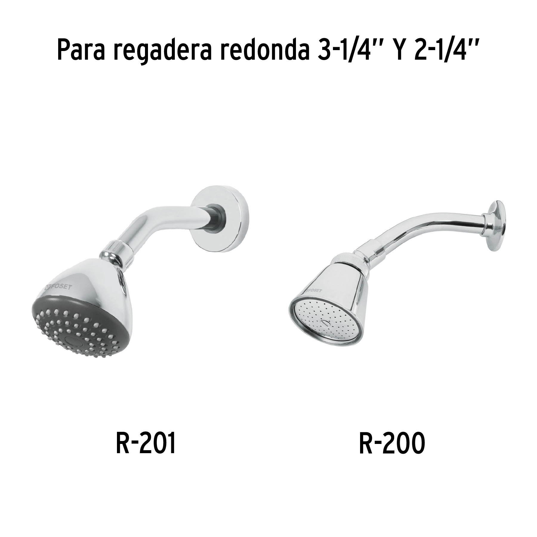 Brazo y chapetón para regadera, latón, cromo, ELEMENT - Imagen 3