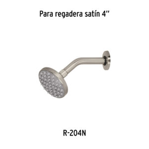 Brazo y chapetón para regadera, latón, satín, ELEMENT - Imagen 3
