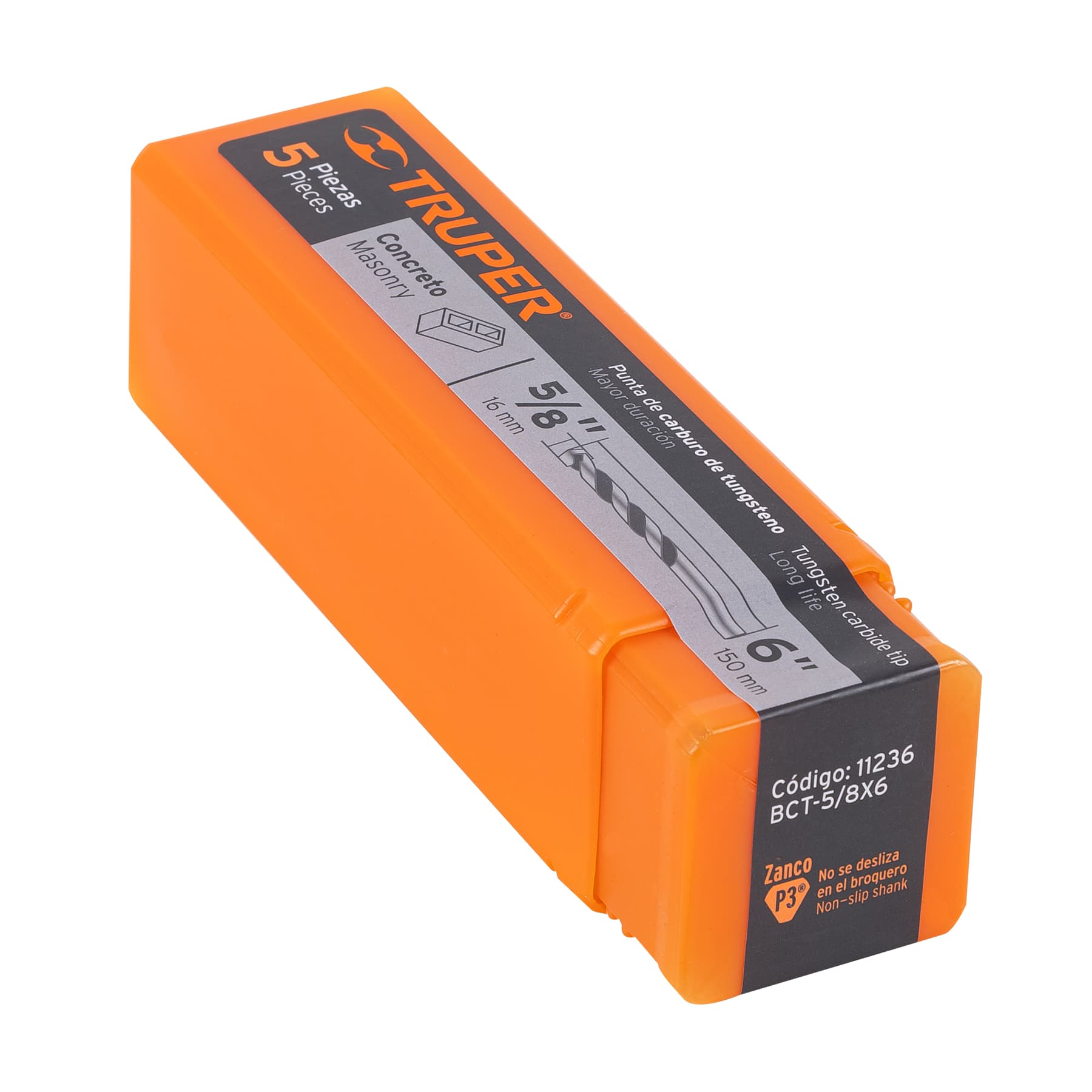 Broca para concreto de 5/8 x 6', TRUPER - Imagen 5