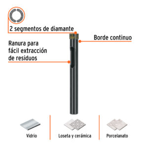 Broca diamantada 5/16' (8 mm), TRUPER - Imagen 3