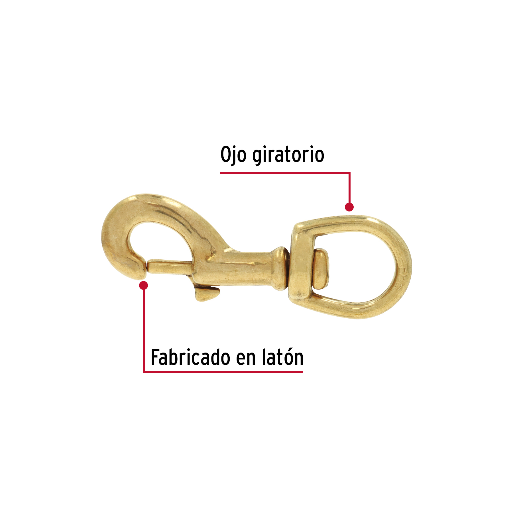Bandola destorcedora de latón 5/8', FIERO - Imagen 3