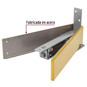 Bisagra de piso doble acción, acero latonado, HERMEX - Imagen 5