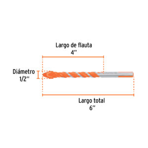 Broca multimaterial 1/2 x 6', TRUPER - Imagen 4