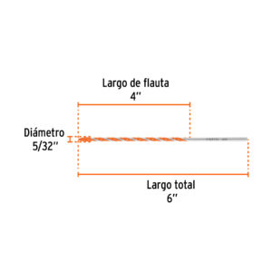 Broca multimaterial 5/32 x 6', TRUPER - Imagen 4