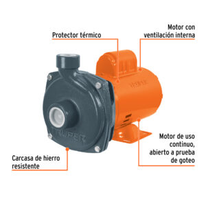 Bomba centrífuga para agua, 1 HP, TRUPER - Imagen 5