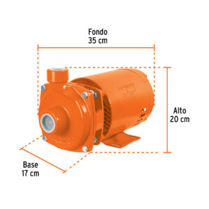 Bomba centrífuga para agua, 3/4 HP, TRUPER EXPERT - Imagen 3