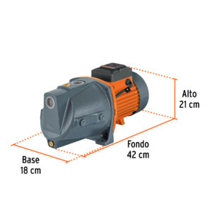 Bomba tipo jet, cabezal de hierro, 1 HP, TRUPER - Imagen 5