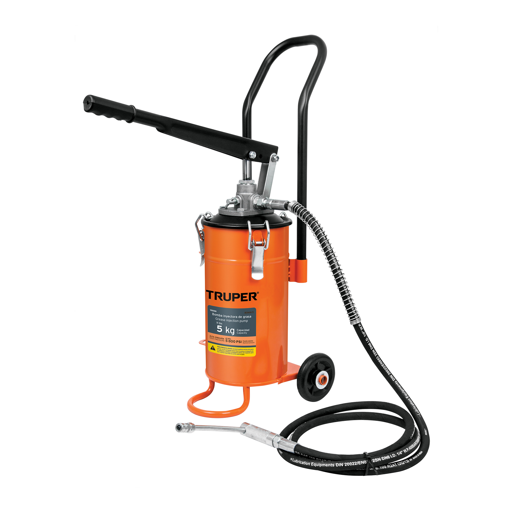 Bomba inyectora de grasa, 5 kg, TRUPER - Imagen 2
