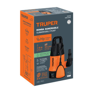 Bomba sumergible plástica, 1/2 HP para agua sucia, TRUPER - Imagen 5