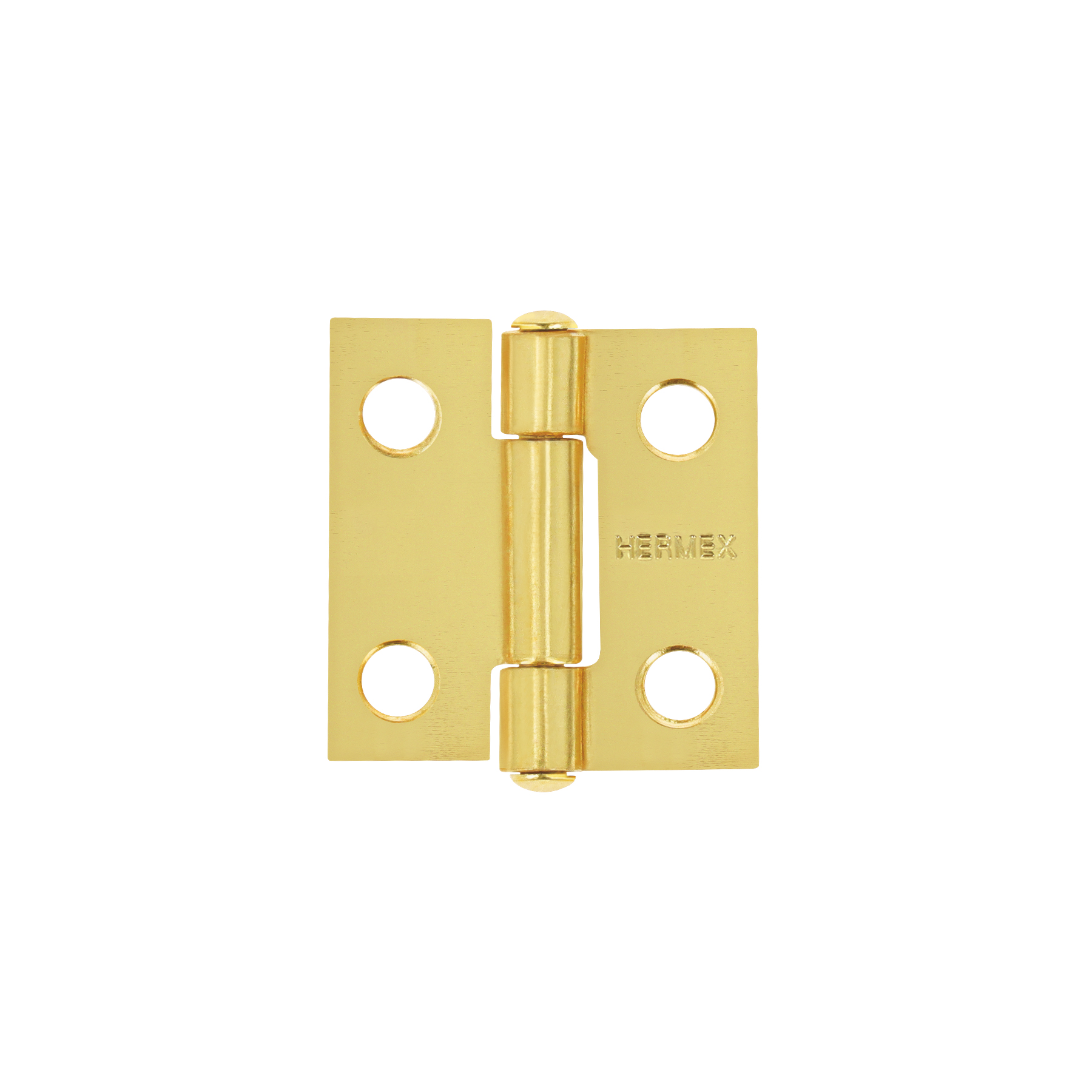 Bisagra rectangular 1' acero latonado, HERMEX - Imagen 2