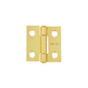 Bisagra rectangular 1' acero latonado, HERMEX