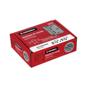 Bisagra rectangular 2-1/2' acero inoxidable, HERMEX - Imagen 5