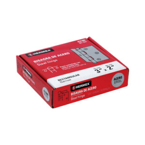 Bisagra rectangular 3' acero pulido, HERMEX - Imagen 5