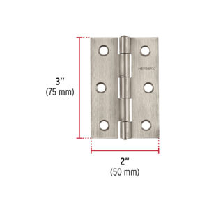 Bisagra rectangular 3' acero inoxidable, HERMEX - Imagen 4