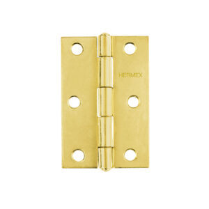 Bisagra rectangular 4' acero latonado, HERMEX