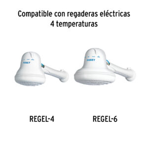 Brazo plástico para regadera eléctrica REGEL-4 y 6, FOSET - Imagen 3
