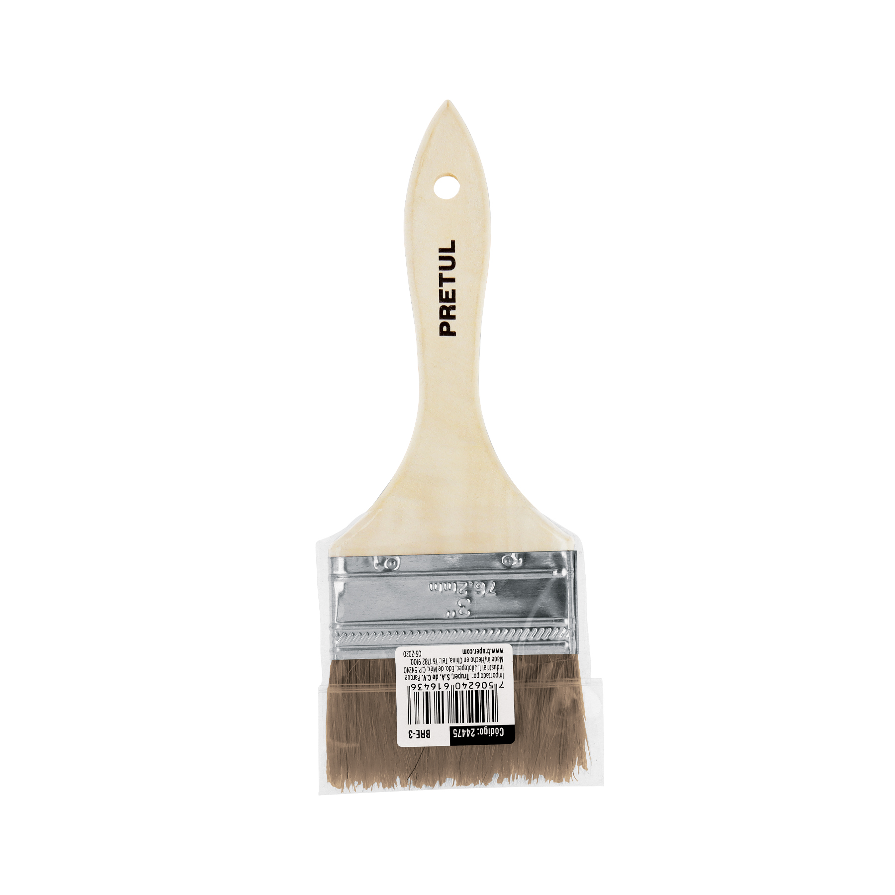 Brocha uso general de 3' con mango de madera, PRETUL - Imagen 5