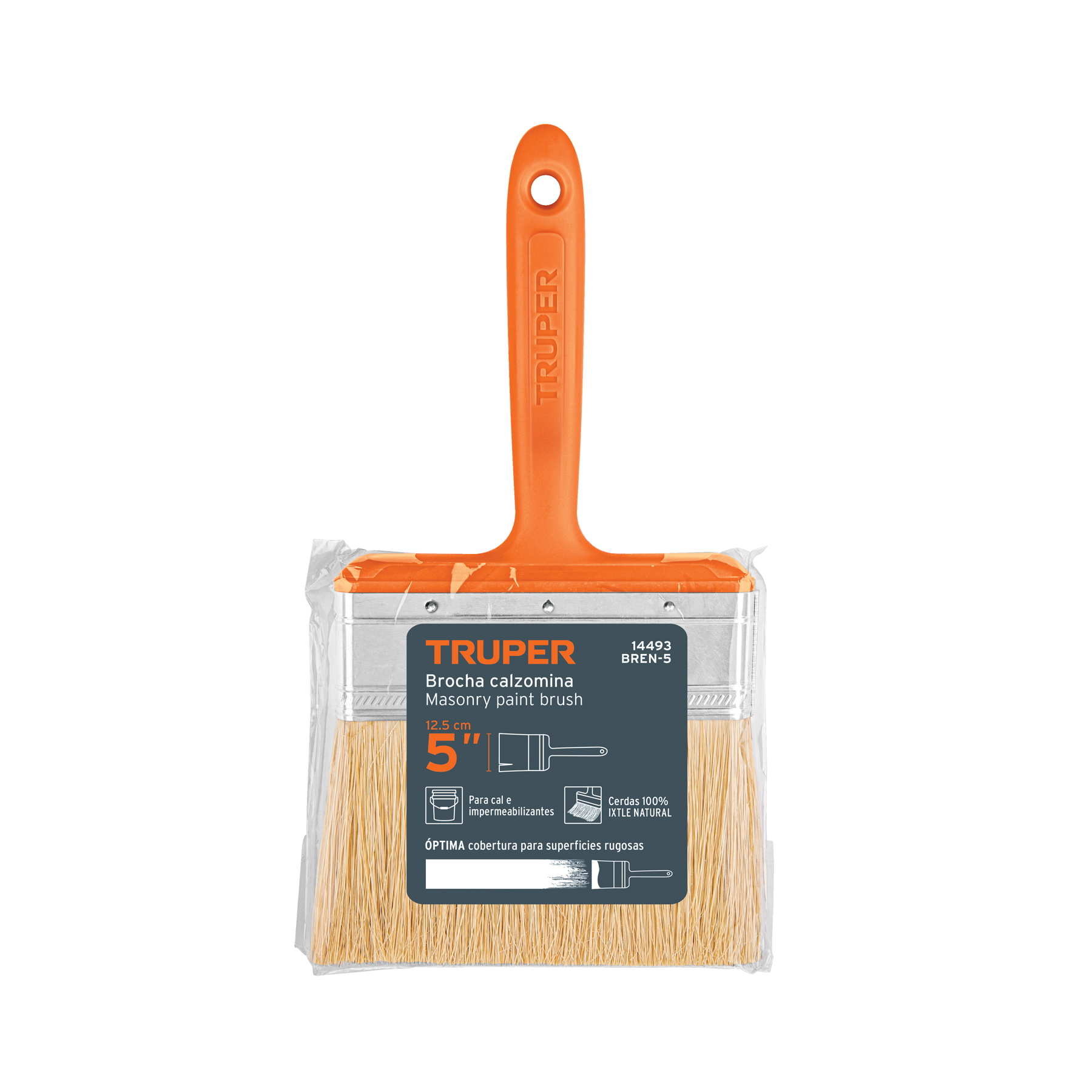 Brocha para encalar e impermeabilizar de 5', mango plástico - Imagen 5