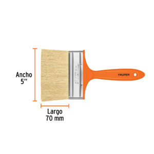 Brocha para encalar e impermeabilizar de 5', mango plástico - Imagen 4