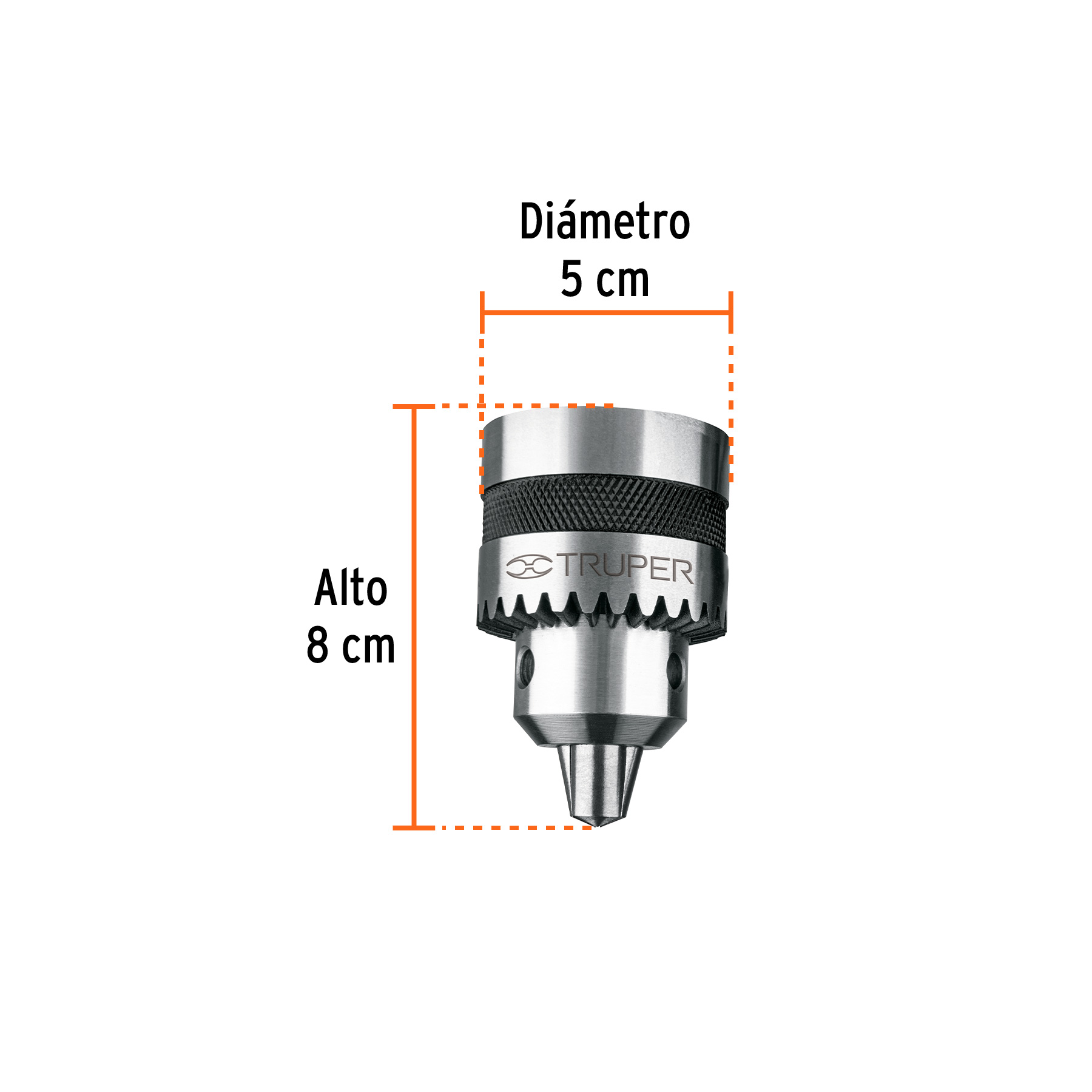 Broquero 1/2' con llave para TAPI-8, TRUPER - Imagen 3