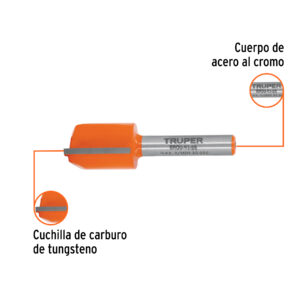 Broca para router, recta 2 filos, 5/8', TRUPER - Imagen 3