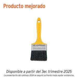 Brocha uso general de 3' con mango de plástico, PRETUL
