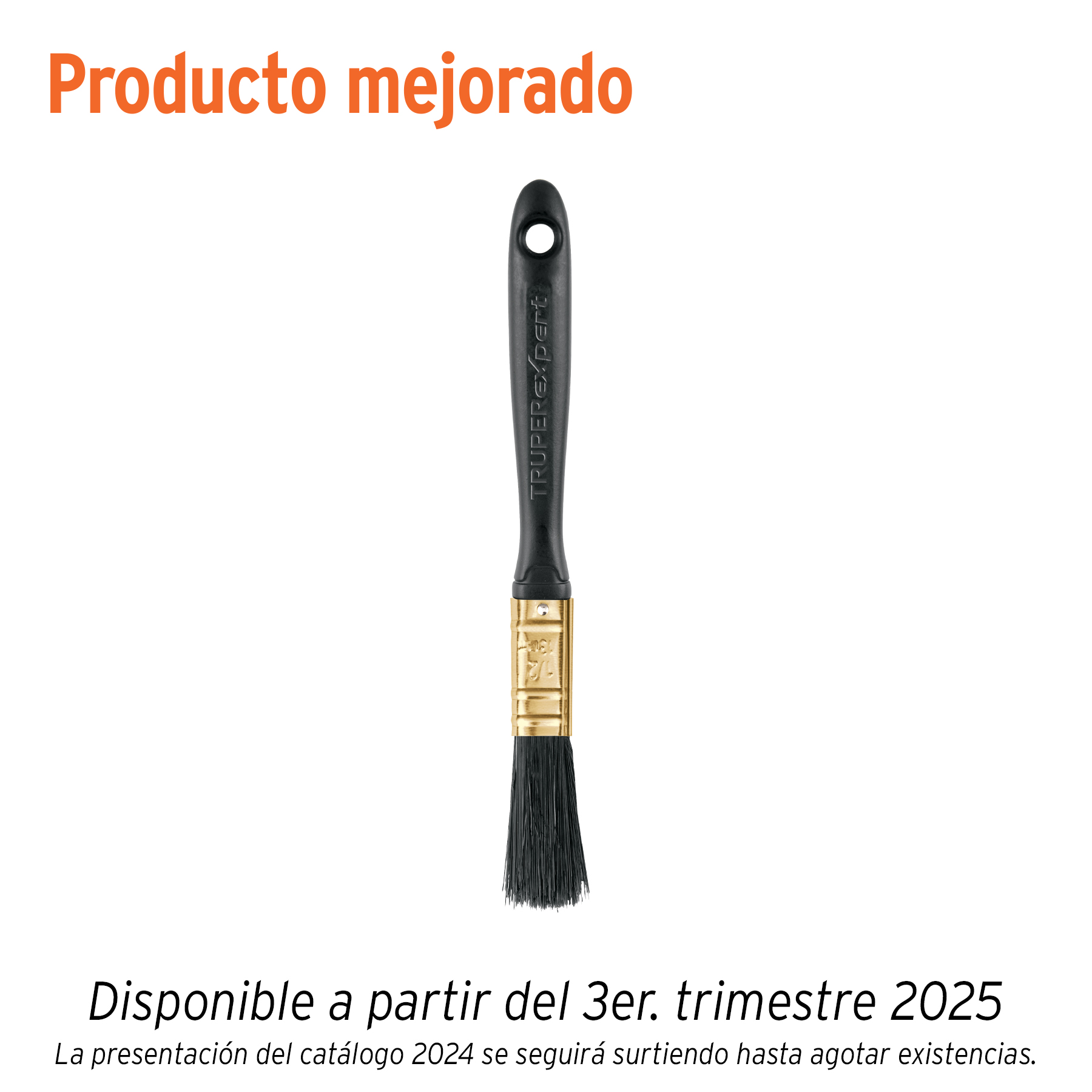 Brocha profesional de 1/2' mango de plástico, TRUPER EXPERT - Imagen 2