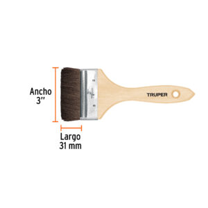 Brocha pelo de camello de 3' con mango de madera, TRUPER - Imagen 4