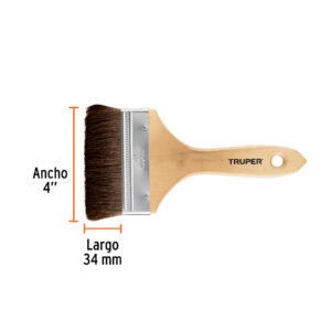 Brocha pelo de camello de 4' con mango de madera, TRUPER - Imagen 4