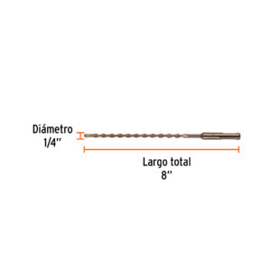 Broca SDS Plus 1/4 x 8', TRUPER - Imagen 4