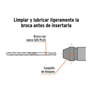Broca SDS Plus 5/8 x 8', TRUPER - Imagen 6