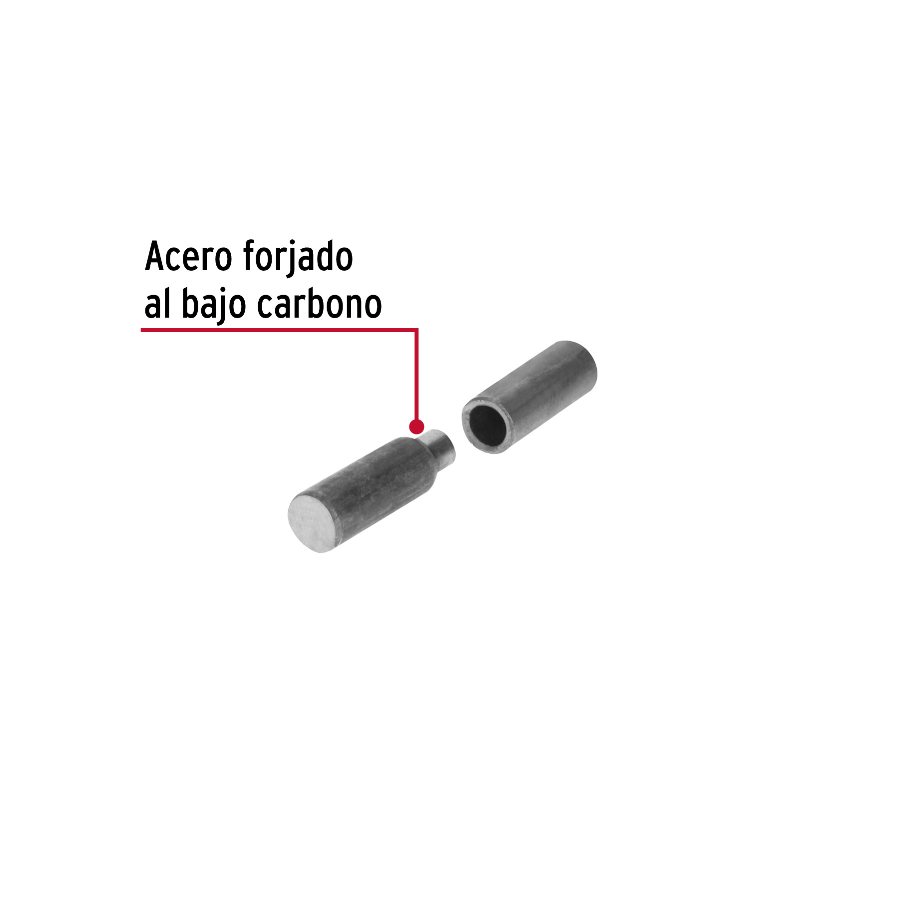 Bisagra tubular soldable de 3/8', HERMEX - Imagen 3