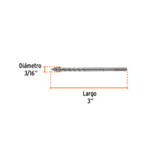 Broca para vidrio y azulejo 3/16', TRUPER EXPERT - Imagen 4