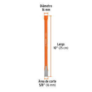 Cincel de corte frío de 5/8 X 10', TRUPER - Imagen 4