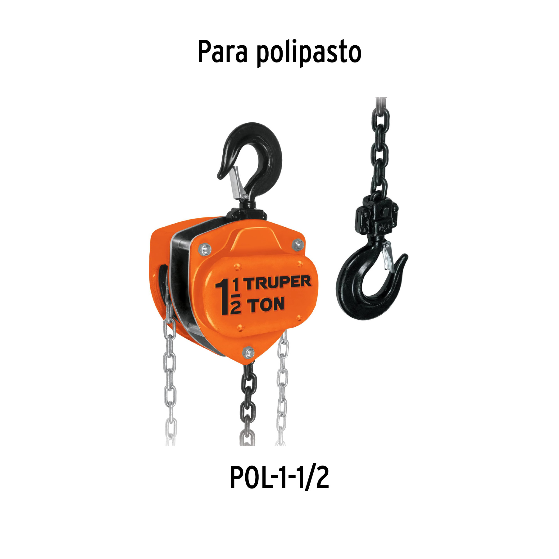 Cadena para polipasto POL-1-1/2, TRUPER - Imagen 4