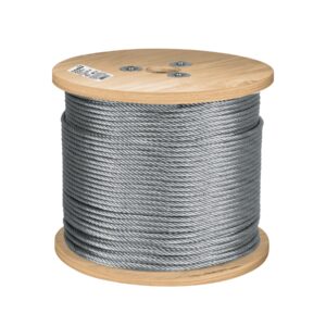 Alternative view of Metro de cable flexible 1/4' de acero 7x19 hilos, 300 m