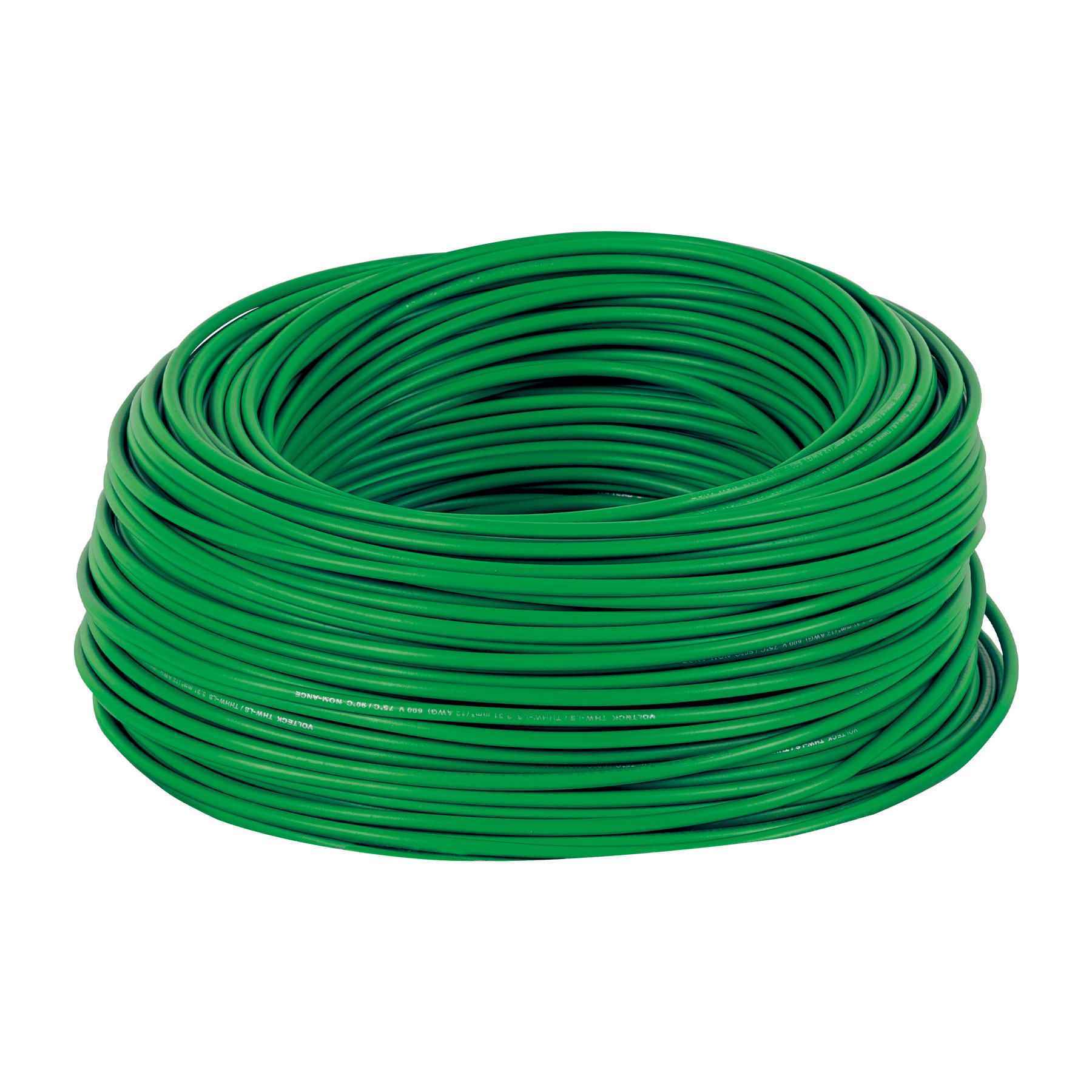 Rollo de 100 m de cable THHW-LS 12 AWG verde, VOLTECK - Imagen 2