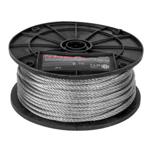 Alternative view of Metro de cable flexible 3/16' de acero 7x19 hilos, 75 m