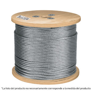 Alternative view of Metro de cable flexible 3/16' de acero 7x19 hilos, 300 m