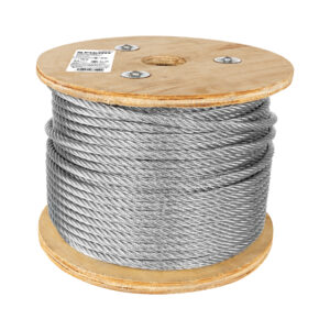 Alternative view of Metro de cable flexible 3/8' de acero 7x19 hilos, 75 m